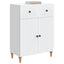 Sideboard Hvid 66 x 34,5 x 90 cm Konstrueret træ