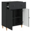 Sideboard Sort 66 x 34,5 x 90 cm Konstrueret træ