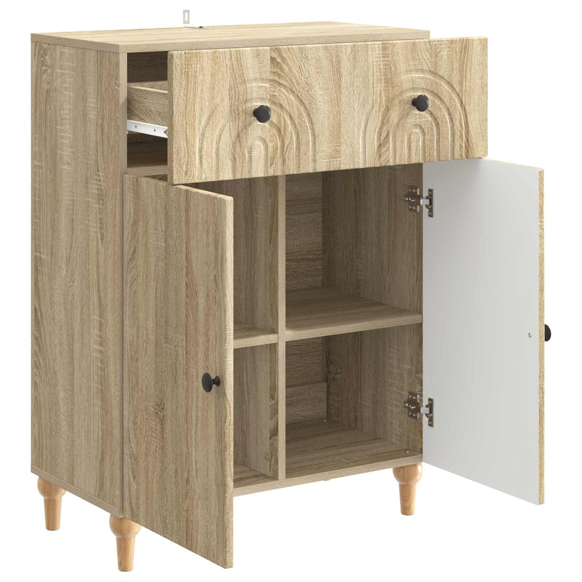 Sideboard Sonoma-eg 66 x 34,5 x 90 cm Konstrueret træ