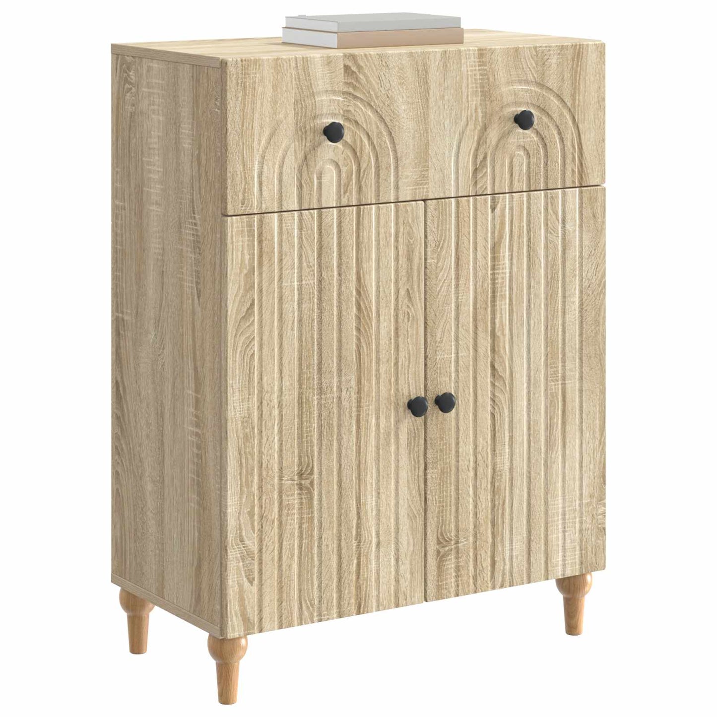 Sideboard Sonoma-eg 66 x 34,5 x 90 cm Konstrueret træ