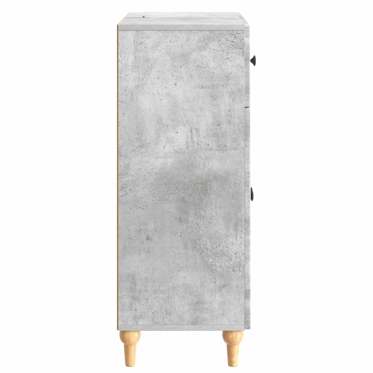 Sideboard Betongrå 66 x 34,5 x 90 cm Konstrueret træ