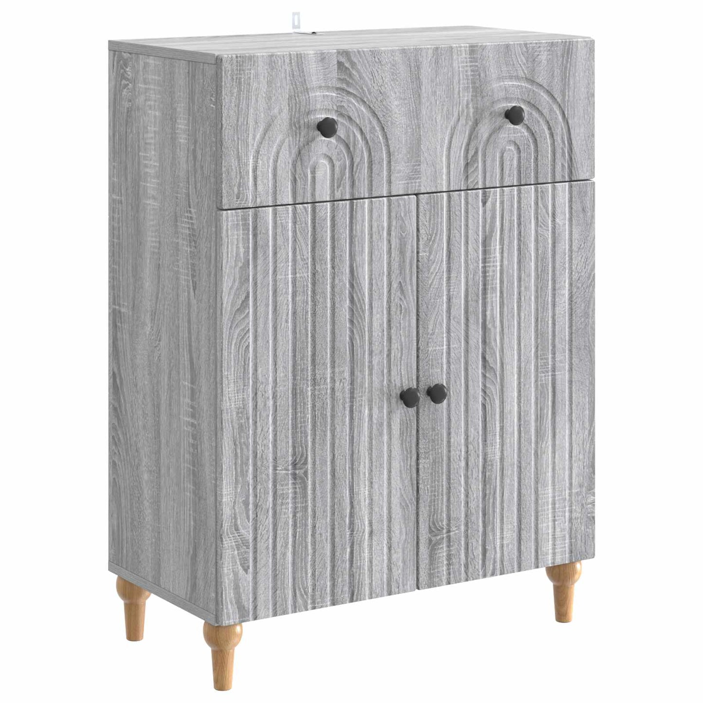 Sideboard Grå sonoma-eg 66 x 34,5 x 90 cm Konstrueret træ