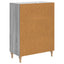 Sideboard Grå sonoma-eg 66 x 34,5 x 90 cm Konstrueret træ