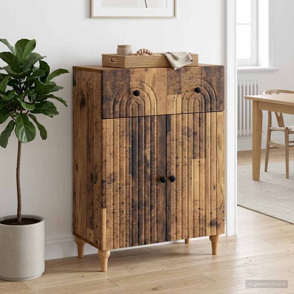 Sideboard Gammelt træ 66 x 34,5 x 90 cm Konstrueret træ
