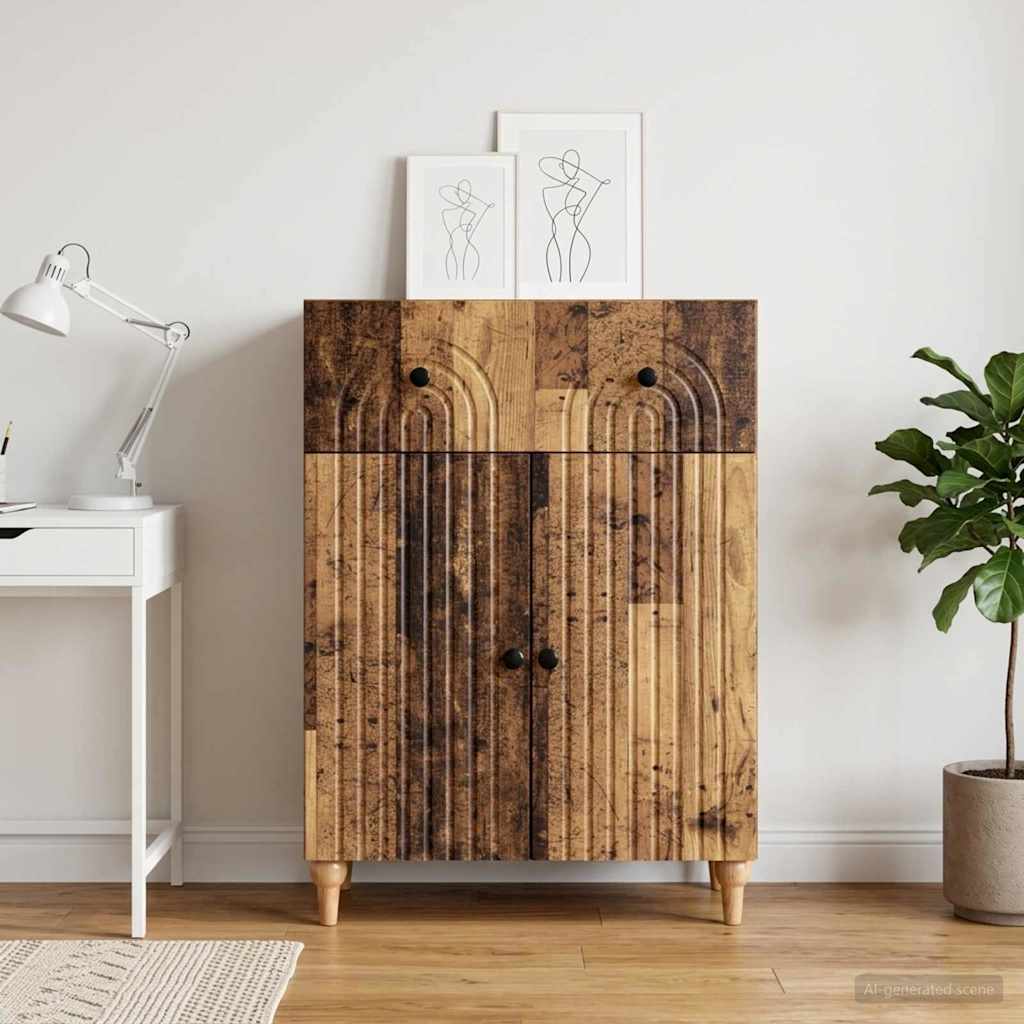 Sideboard Gammelt træ 66 x 34,5 x 90 cm Konstrueret træ