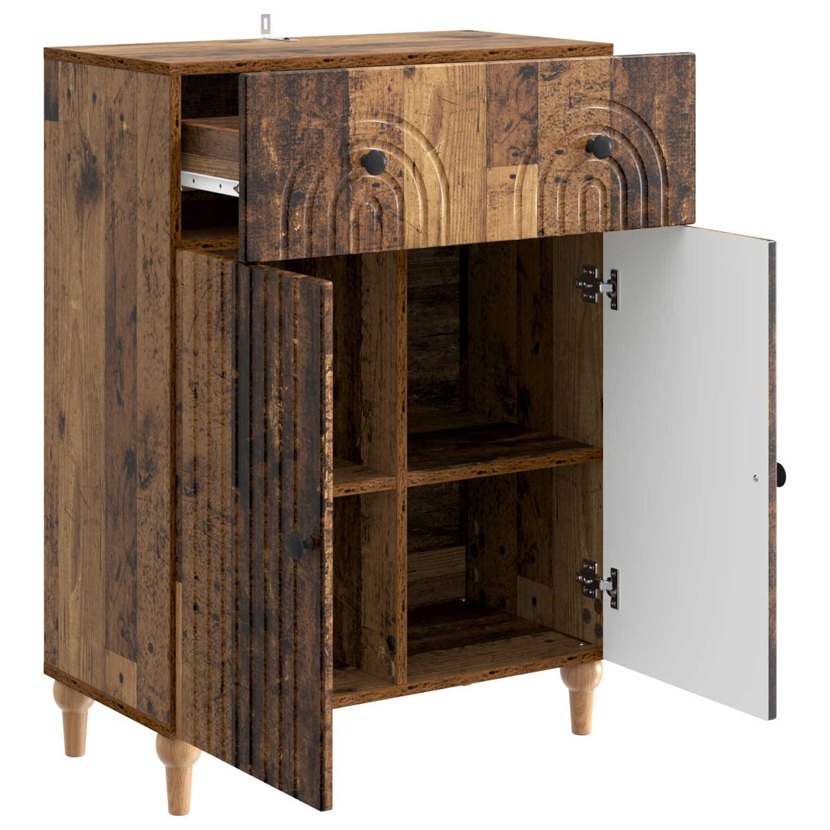 Sideboard Gammelt træ 66 x 34,5 x 90 cm Konstrueret træ