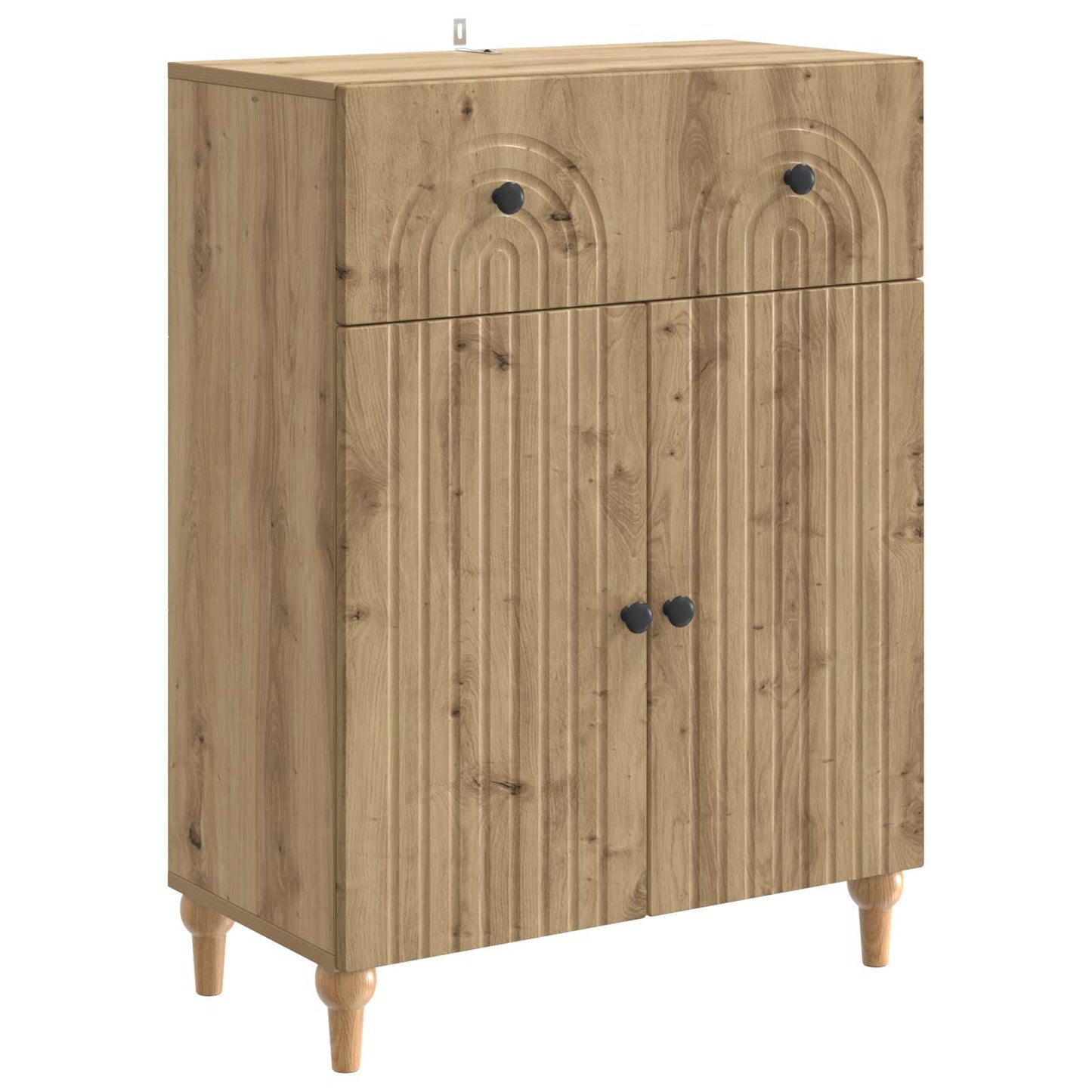 Sideboard Artisan-eg 66 x 34,5 x 90 cm Konstrueret træ