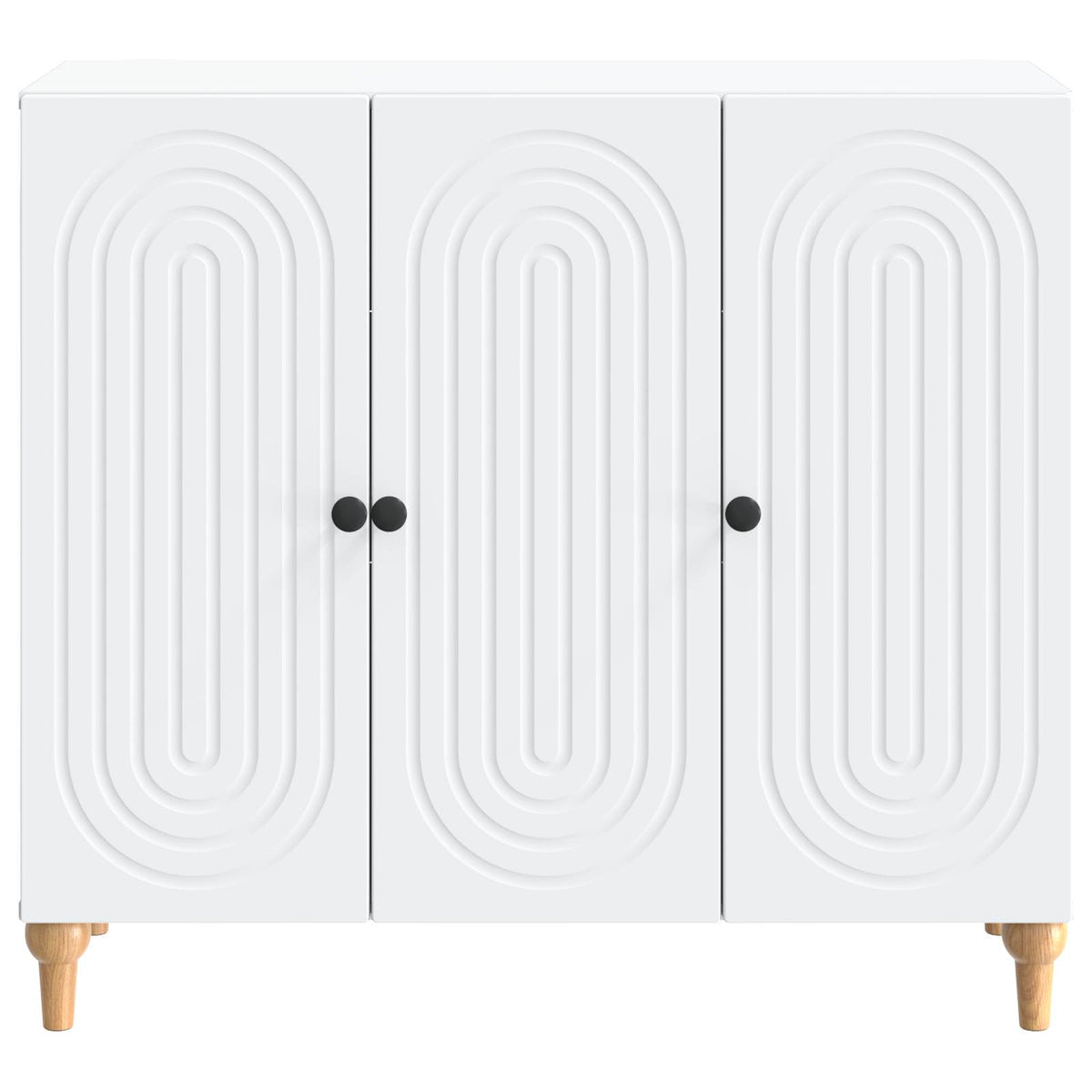 Sideboard Hvid 89 x 34,5 x 80 cm Konstrueret træ