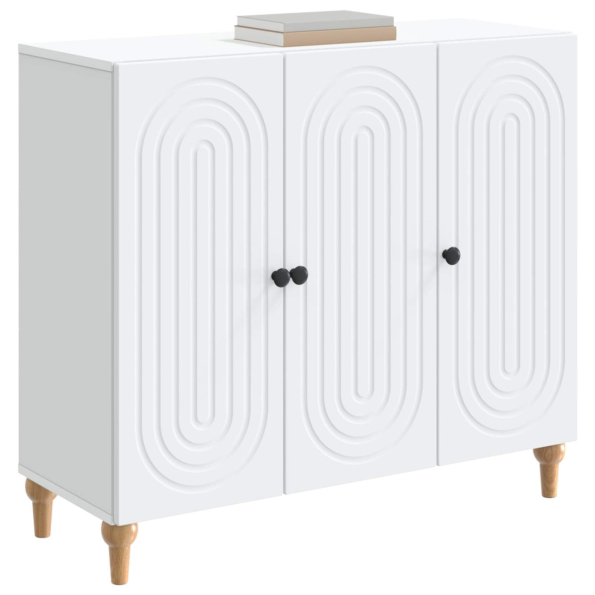 Sideboard Hvid 89 x 34,5 x 80 cm Konstrueret træ