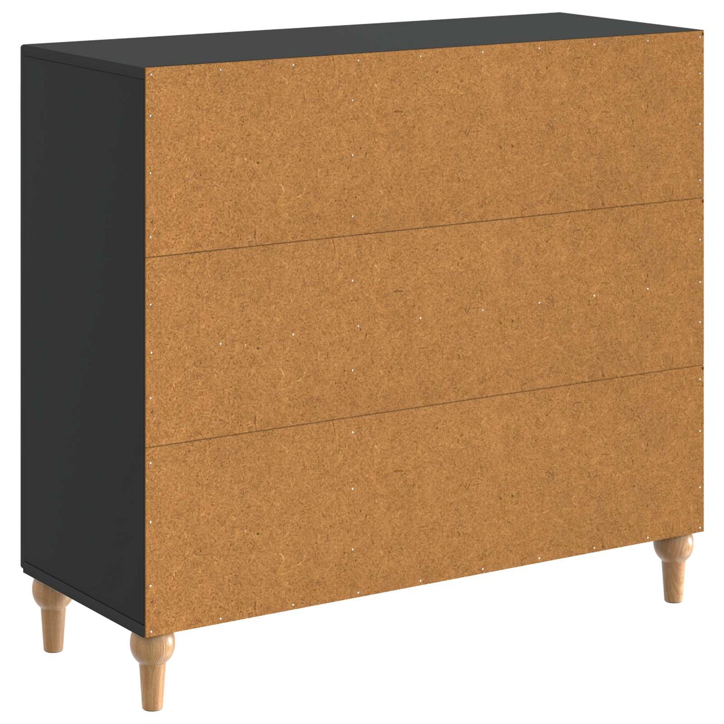 Sideboard Sort 89 x 34,5 x 80 cm Konstrueret træ