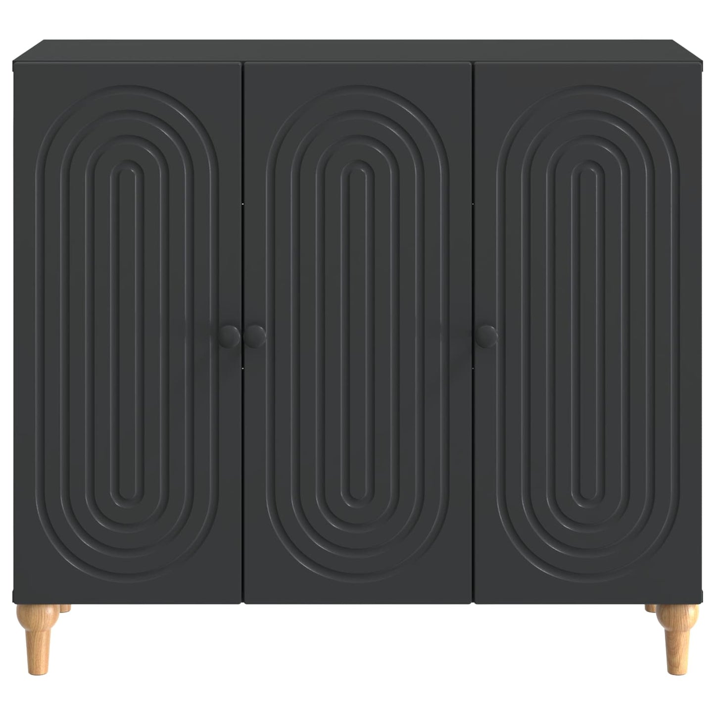 Sideboard Sort 89 x 34,5 x 80 cm Konstrueret træ