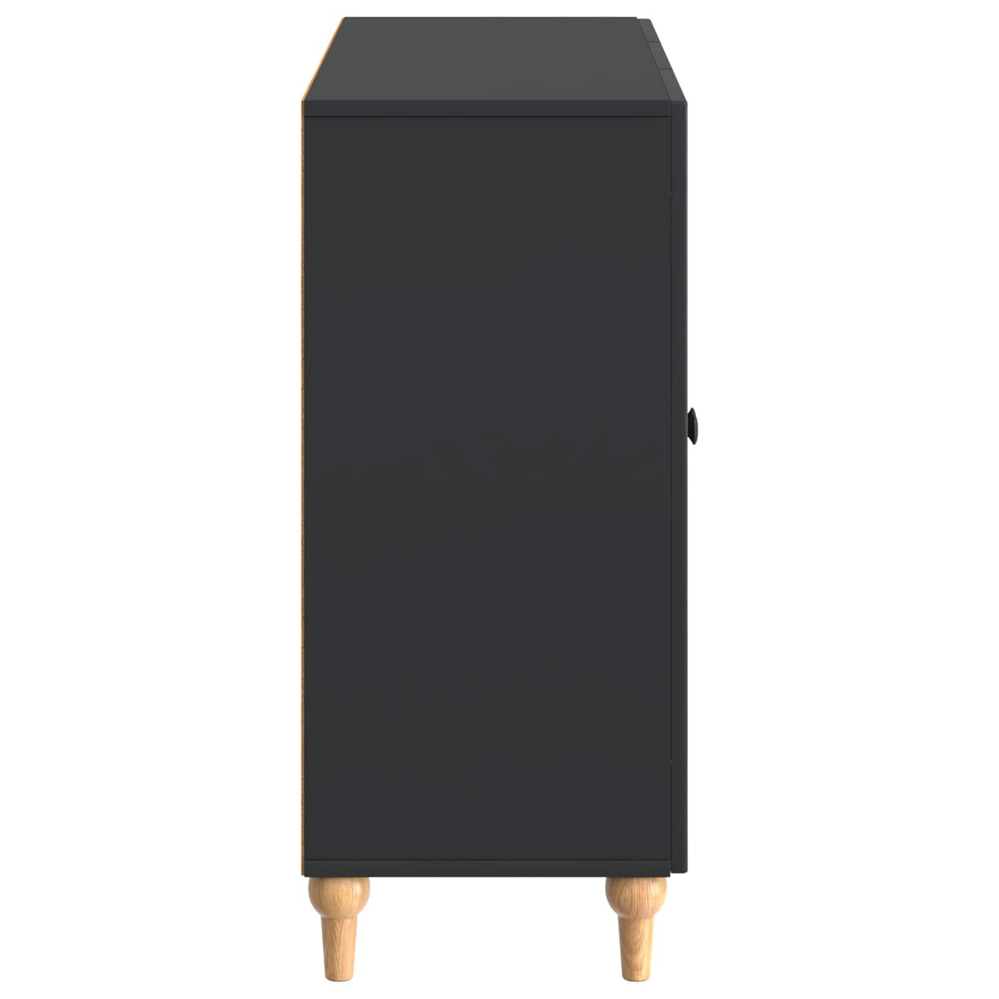 Sideboard Sort 89 x 34,5 x 80 cm Konstrueret træ