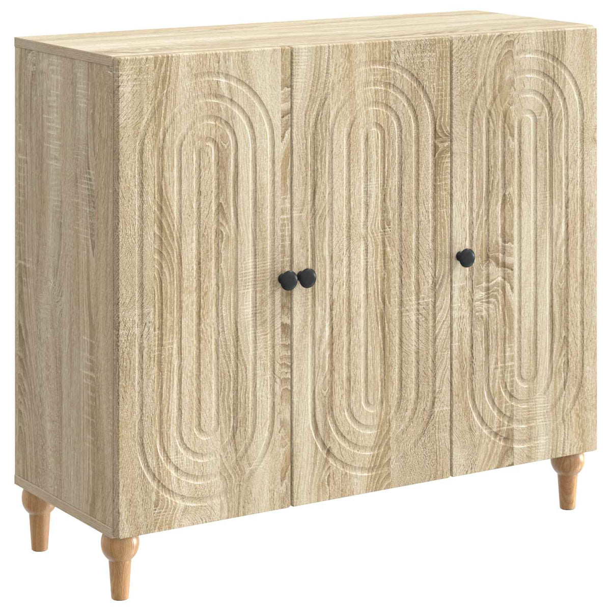 Sideboard Sonoma-eg 89 x 34,5 x 80 cm Konstrueret træ