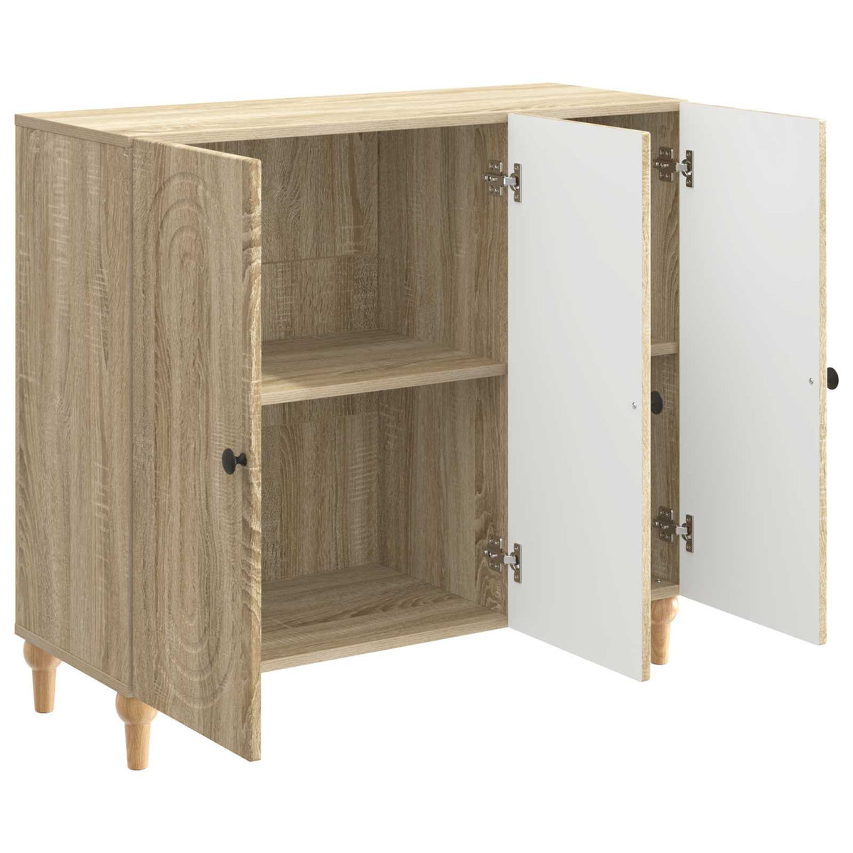 Sideboard Sonoma-eg 89 x 34,5 x 80 cm Konstrueret træ