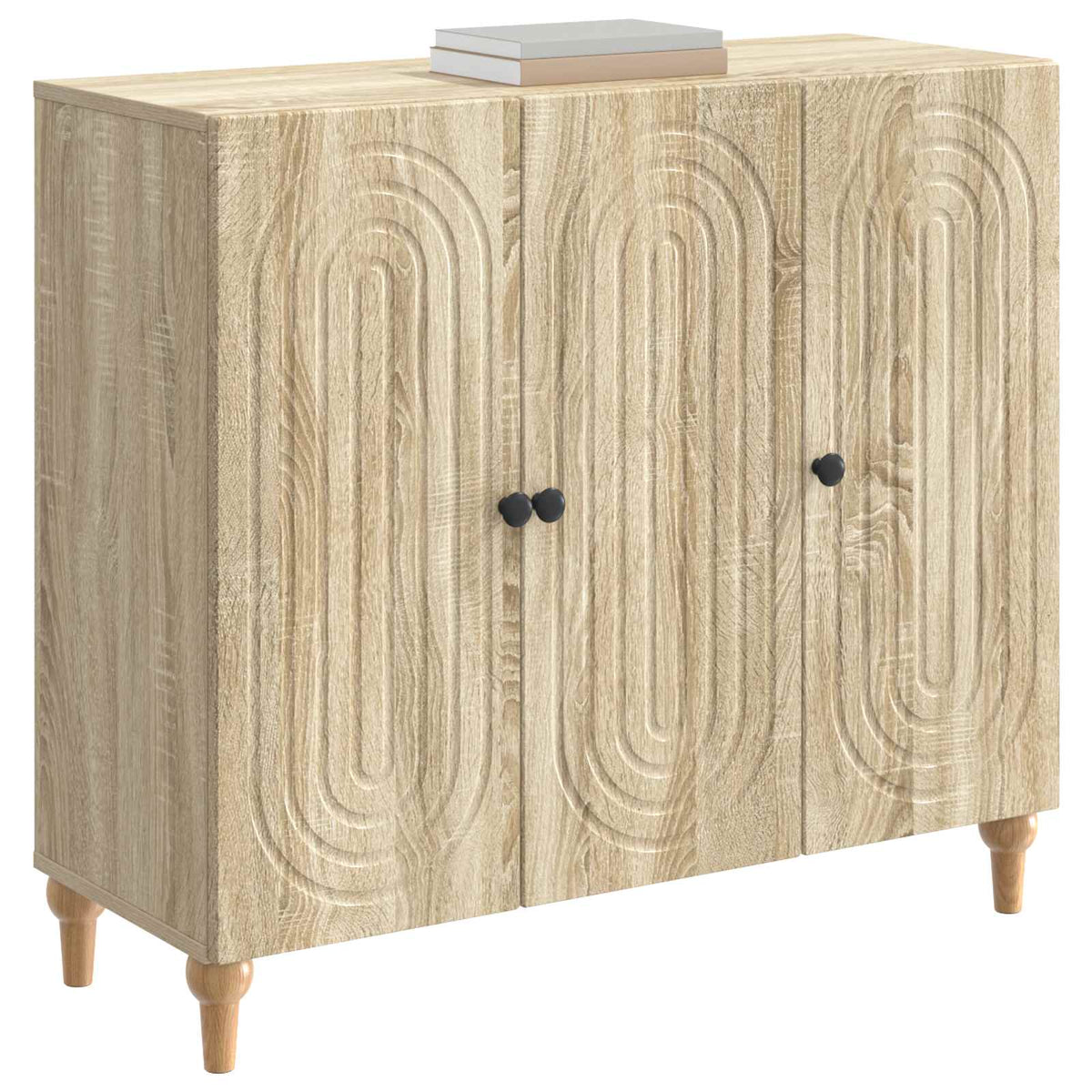 Sideboard Sonoma-eg 89 x 34,5 x 80 cm Konstrueret træ