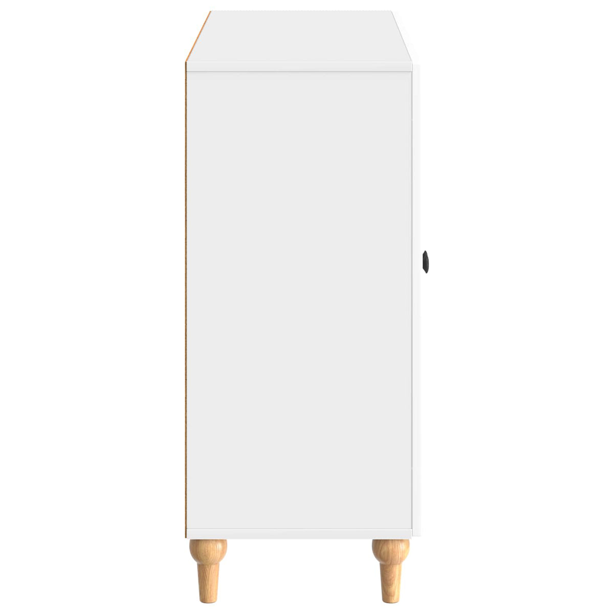 Sideboard Hvid højglans 89 x 34,5 x 80 cm Konstrueret træ