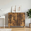 Sideboard Røget eg 89 x 34,5 x 80 cm Konstrueret træ
