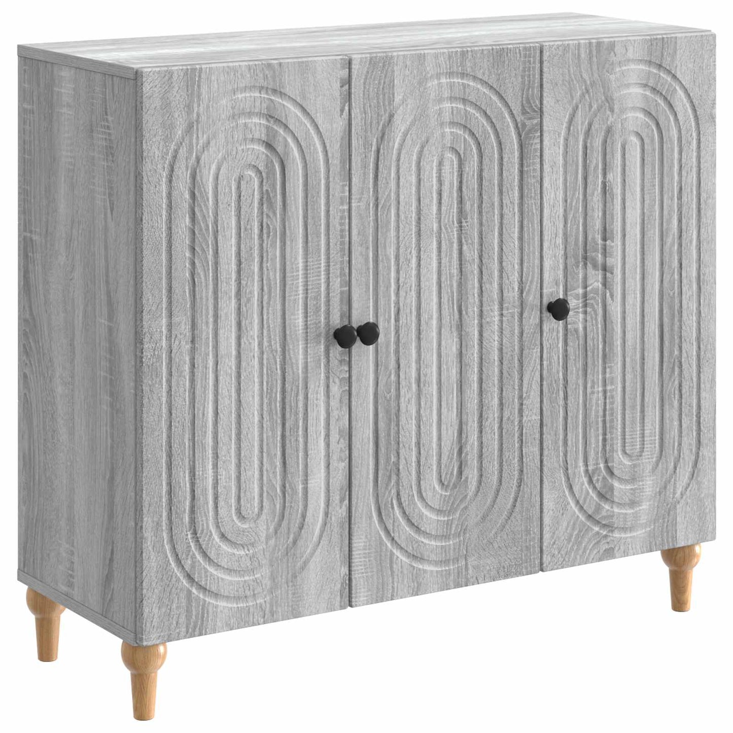 Sideboard Grå sonoma-eg 89 x 34,5 x 80 cm Konstrueret træ