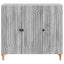 Sideboard Grå sonoma-eg 89 x 34,5 x 80 cm Konstrueret træ