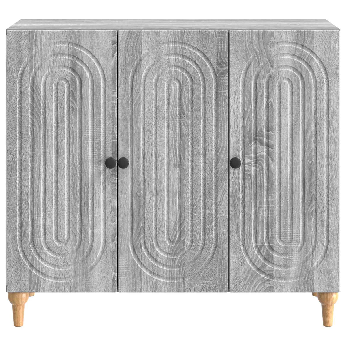 Sideboard Grå sonoma-eg 89 x 34,5 x 80 cm Konstrueret træ