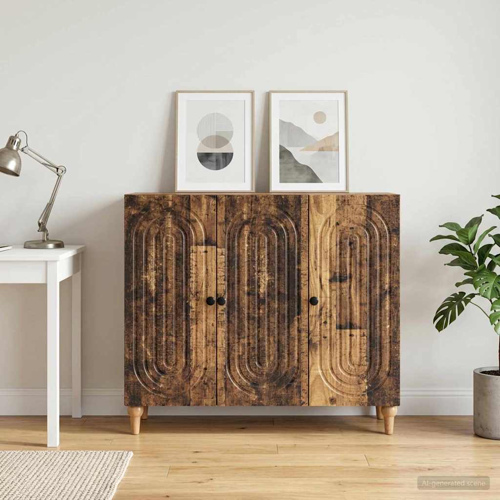 Sideboard Gammelt træ 89 x 34,5 x 80 cm Konstrueret træ