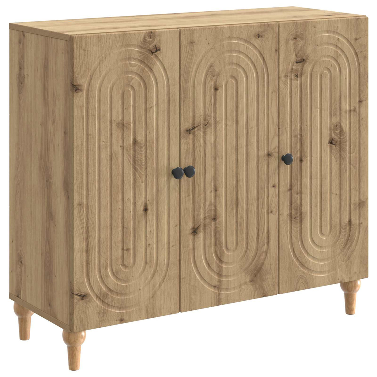 Sideboard Artisan-eg 89 x 34,5 x 80 cm Konstrueret træ