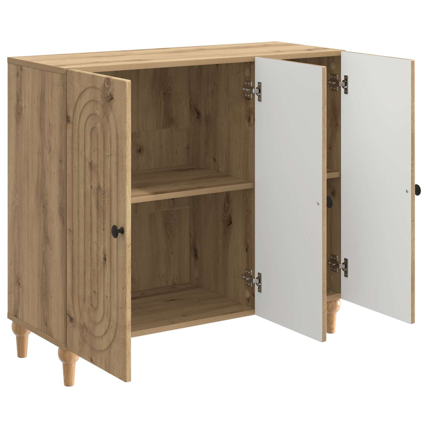 Sideboard Artisan-eg 89 x 34,5 x 80 cm Konstrueret træ