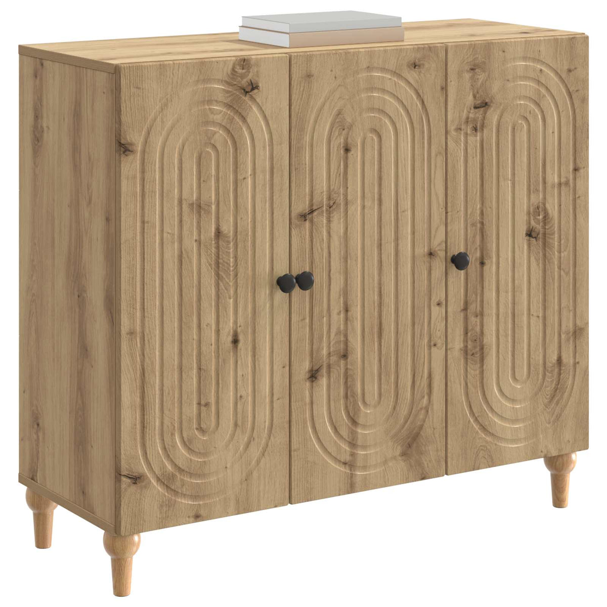 Sideboard Artisan-eg 89 x 34,5 x 80 cm Konstrueret træ