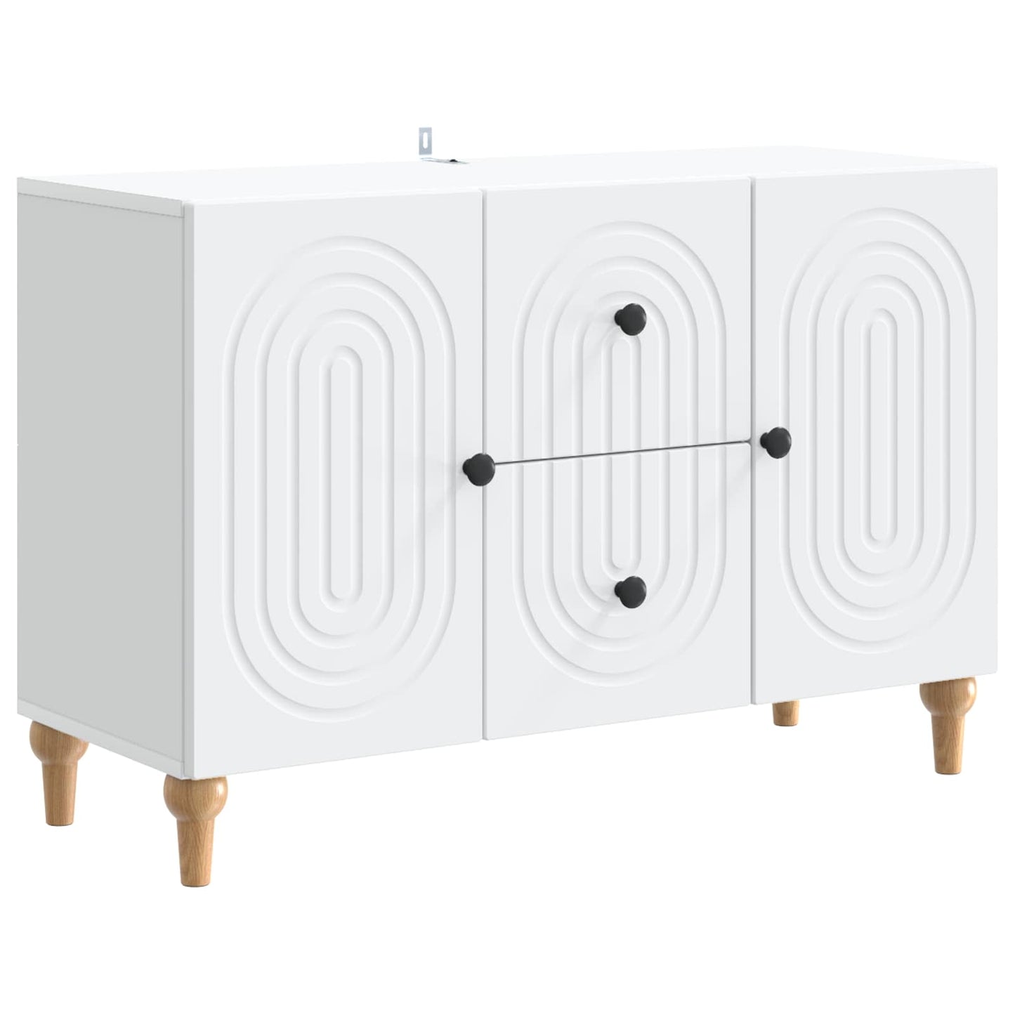 TV-skab med skuffe Hvid 89 x 34,5 x 60 cm Konstrueret træ
