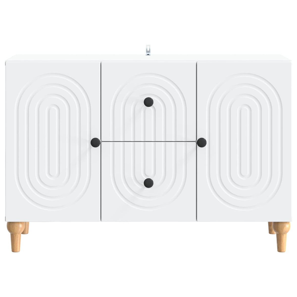 TV-skab med skuffe Hvid 89 x 34,5 x 60 cm Konstrueret træ