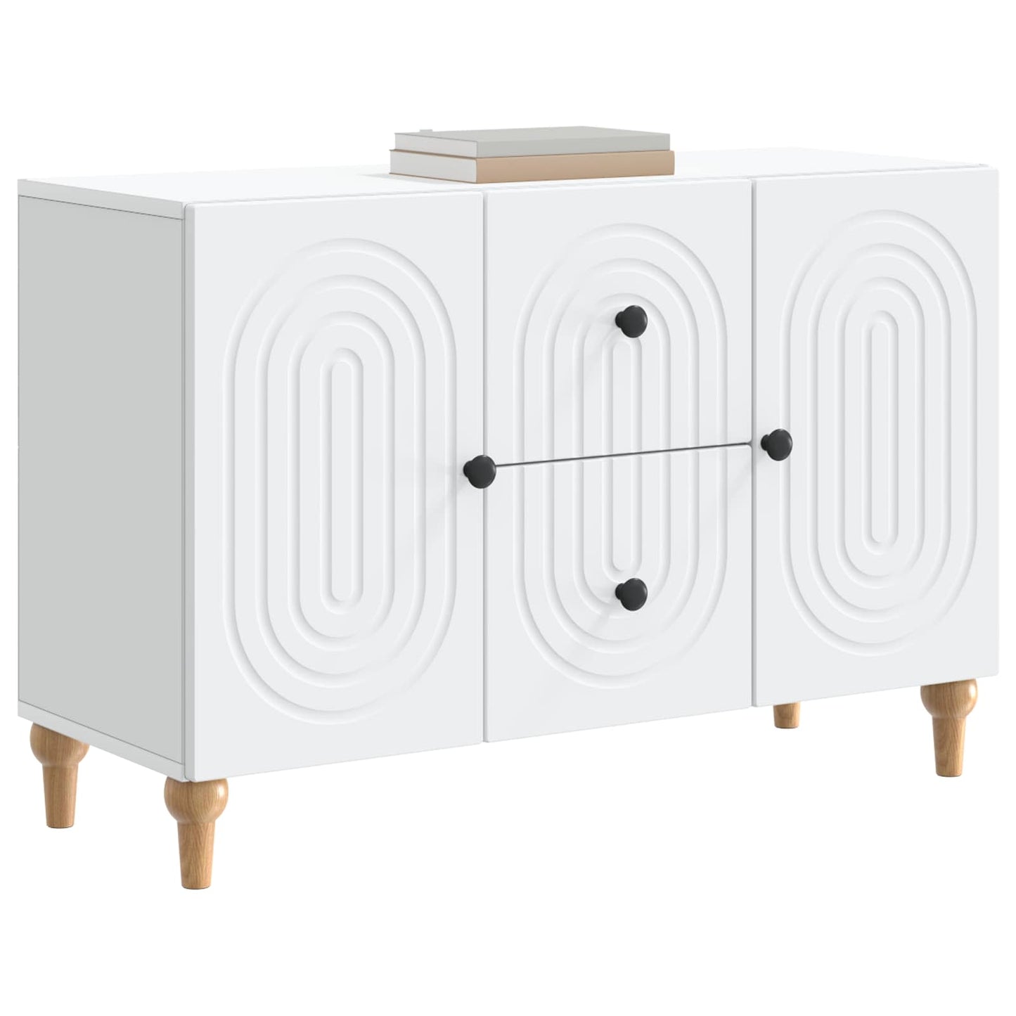 TV-skab med skuffe Hvid 89 x 34,5 x 60 cm Konstrueret træ