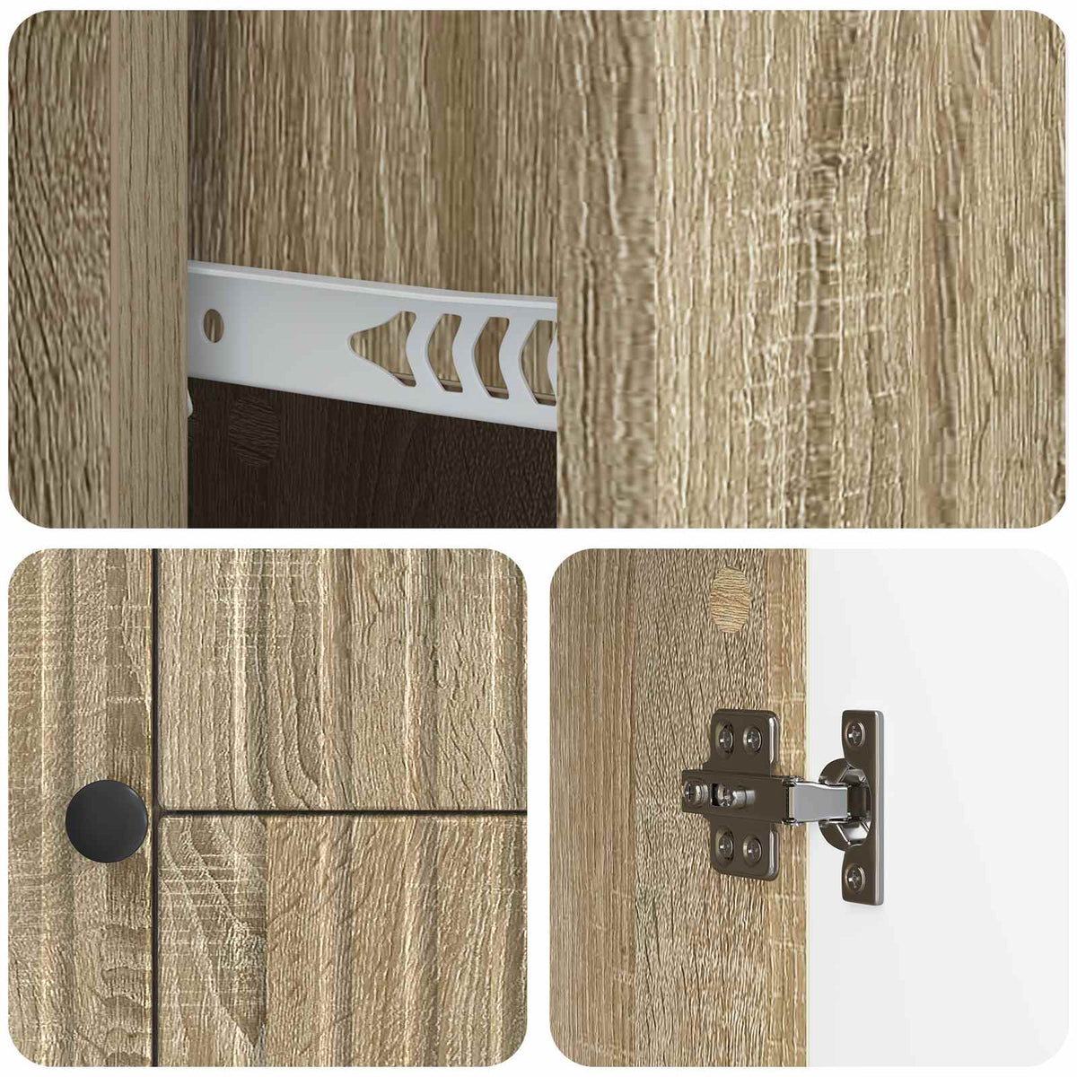 TV-skab med skuffe Sonoma-eg 89 x 34,5 x 60 cm Konstrueret træ