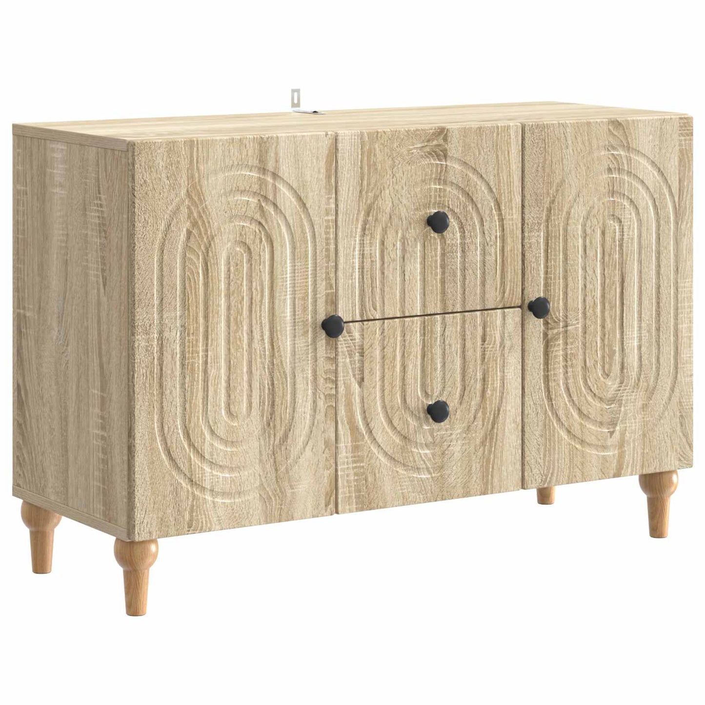 TV-skab med skuffe Sonoma-eg 89 x 34,5 x 60 cm Konstrueret træ