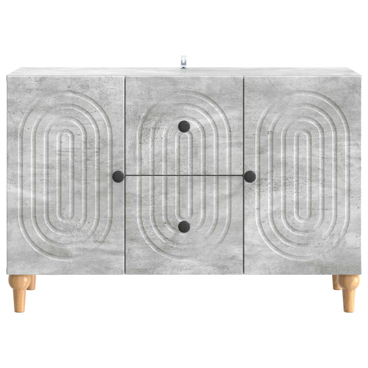 TV-skab med skuffe Betongrå 89 x 34,5 x 60 cm Konstrueret træ