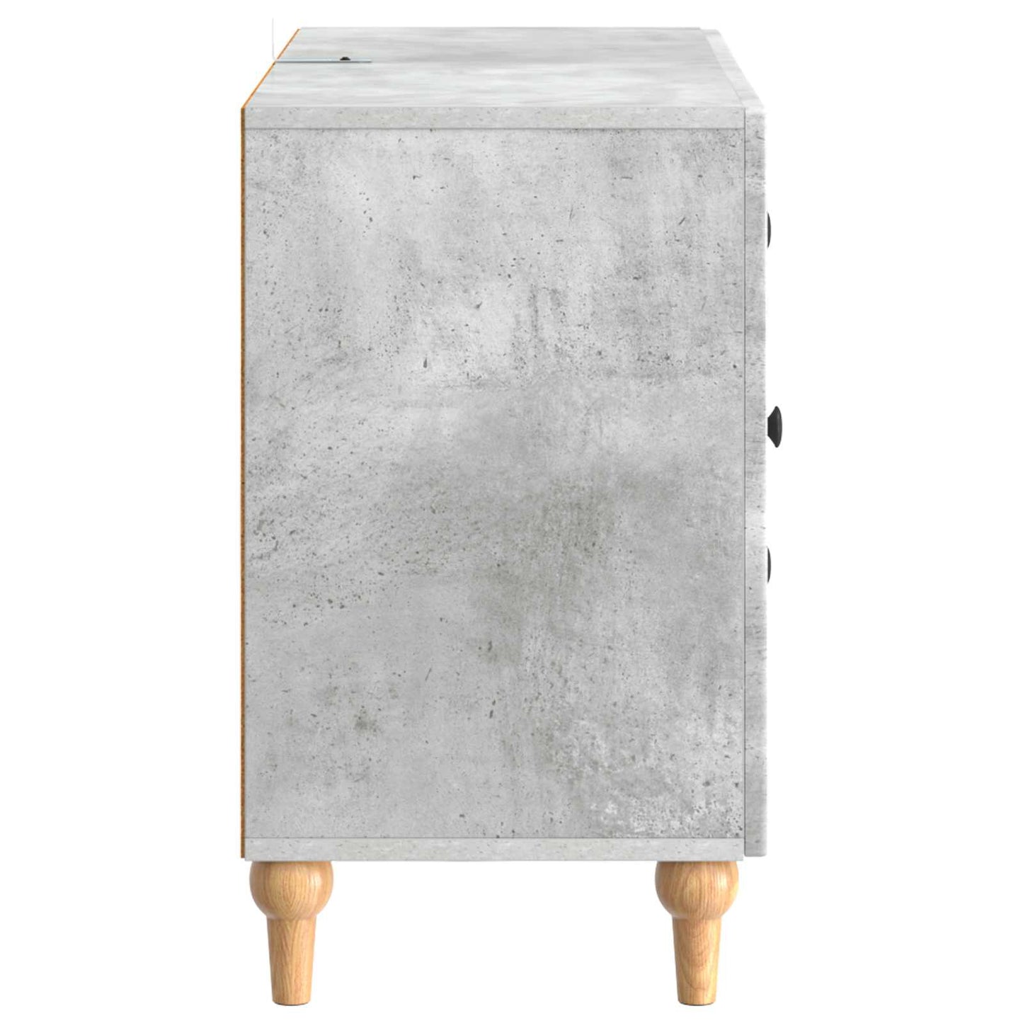 TV-skab med skuffe Betongrå 89 x 34,5 x 60 cm Konstrueret træ