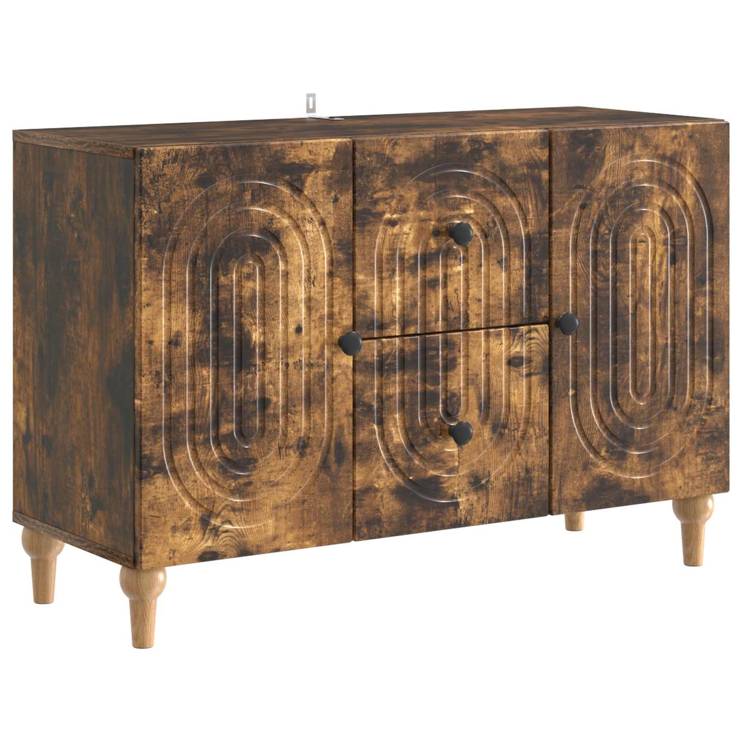 TV-skab Røget eg 89 x 34,5 x 60 cm Konstrueret træ