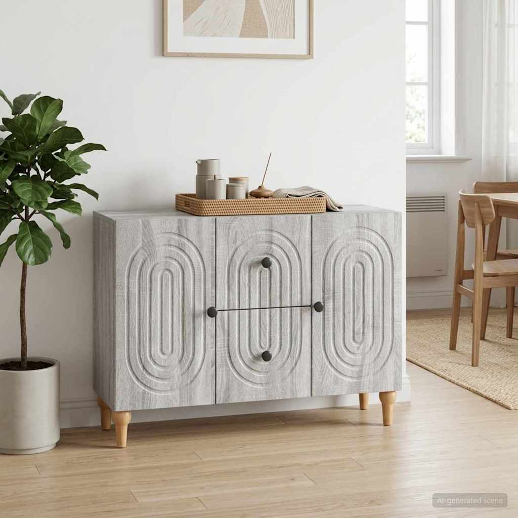TV-skab Grå sonoma-eg 89 x 34,5 x 60 cm Konstrueret træ