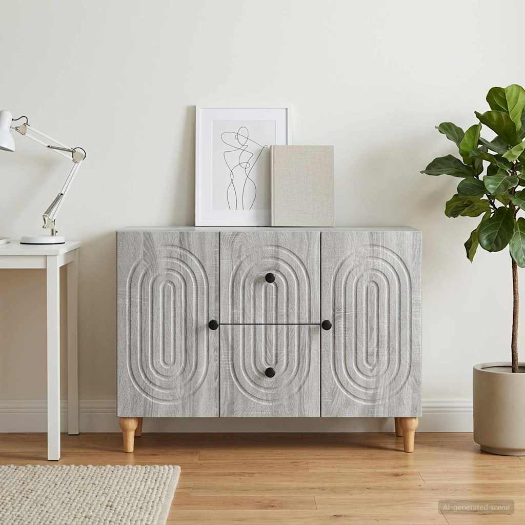 TV-skab Grå sonoma-eg 89 x 34,5 x 60 cm Konstrueret træ