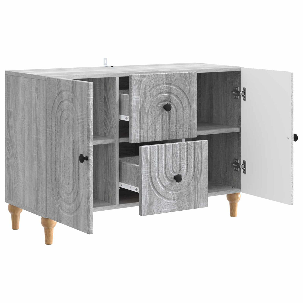 TV-skab Grå sonoma-eg 89 x 34,5 x 60 cm Konstrueret træ