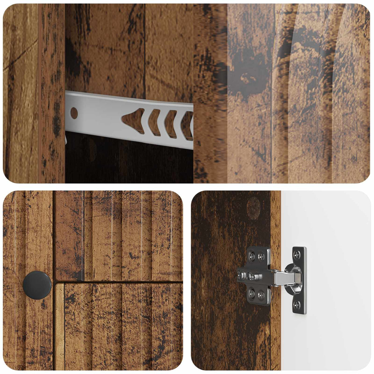 TV-skab Gammelt træ 89 x 34,5 x 60 cm Konstrueret træ