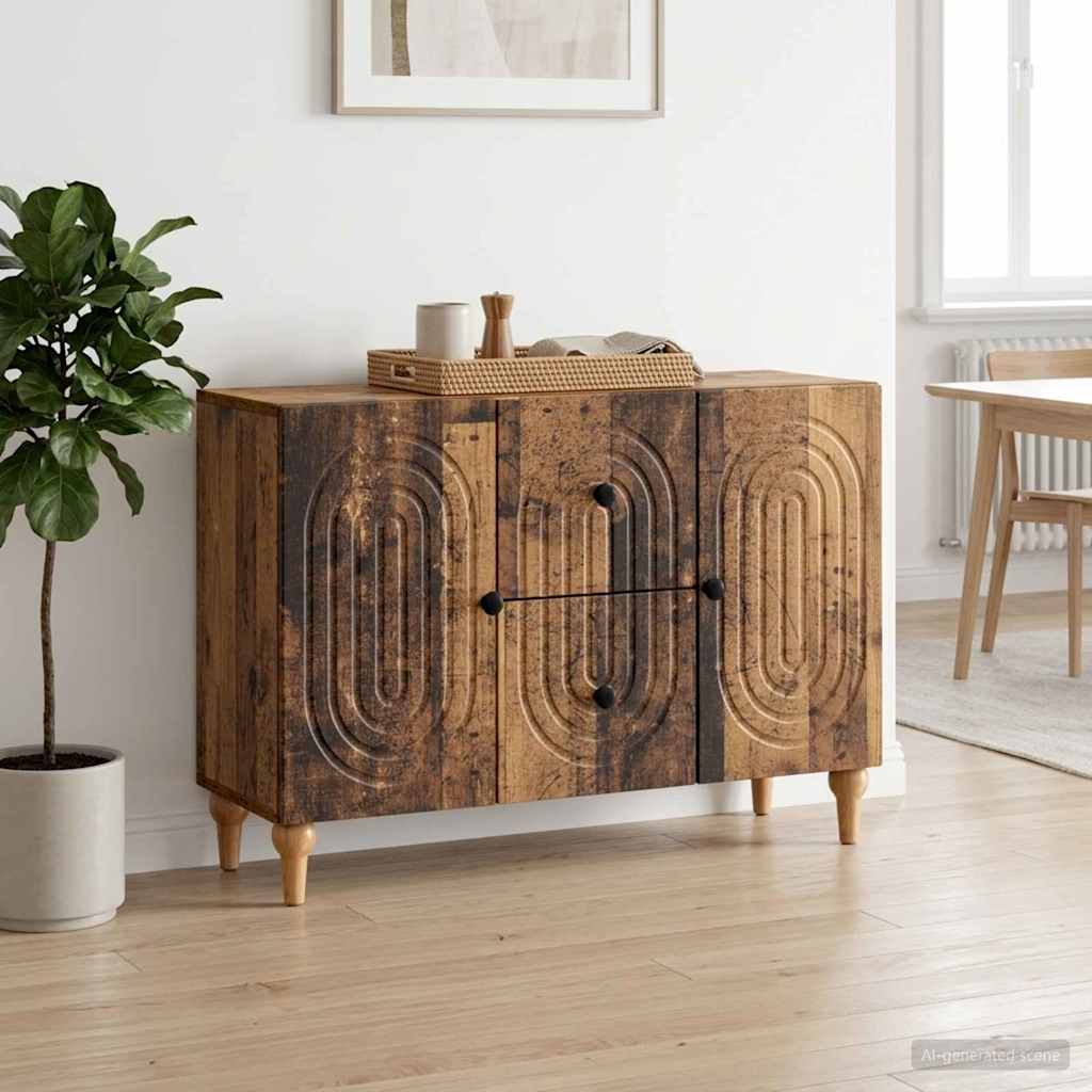 TV-skab Gammelt træ 89 x 34,5 x 60 cm Konstrueret træ