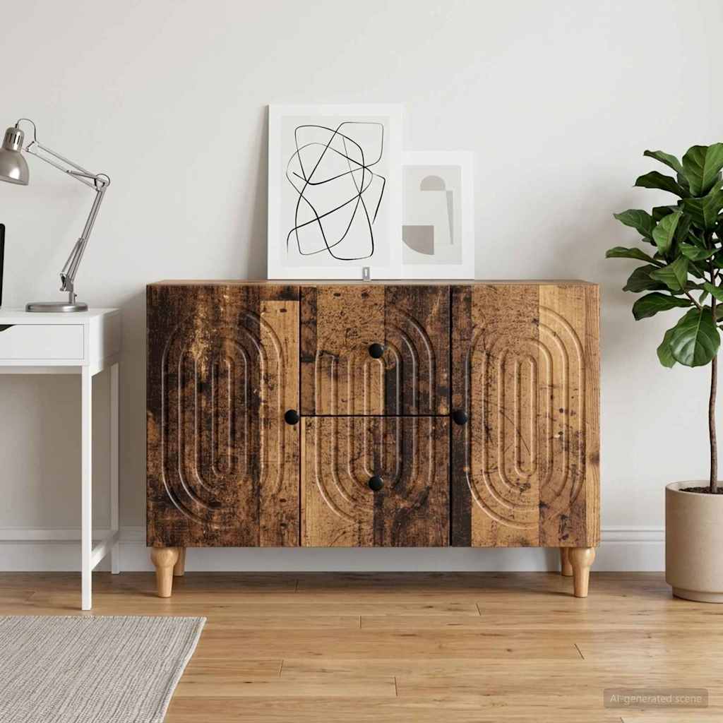 TV-skab Gammelt træ 89 x 34,5 x 60 cm Konstrueret træ