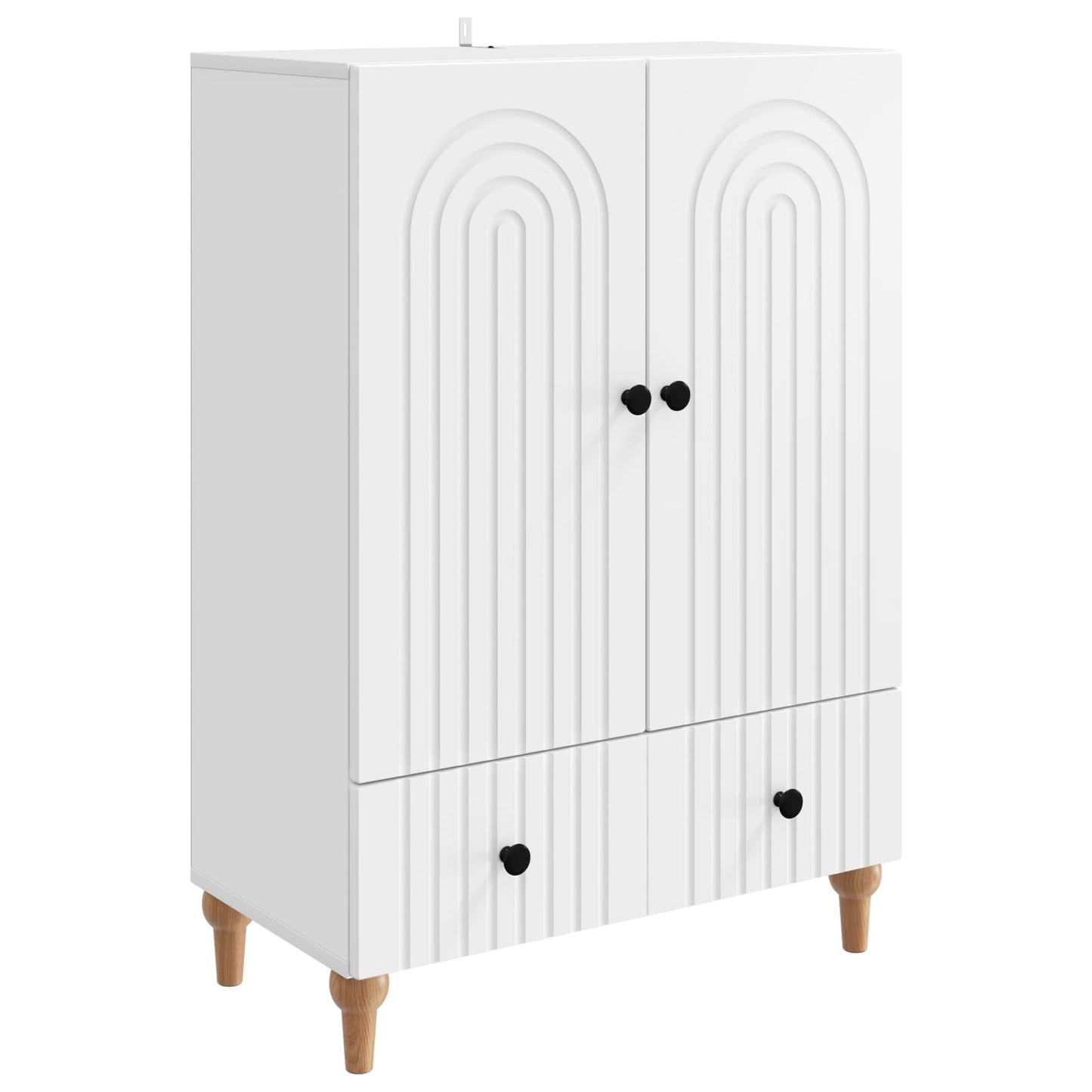 Sideboard Hvid 66 x 34,5 x 95 cm Konstrueret træ