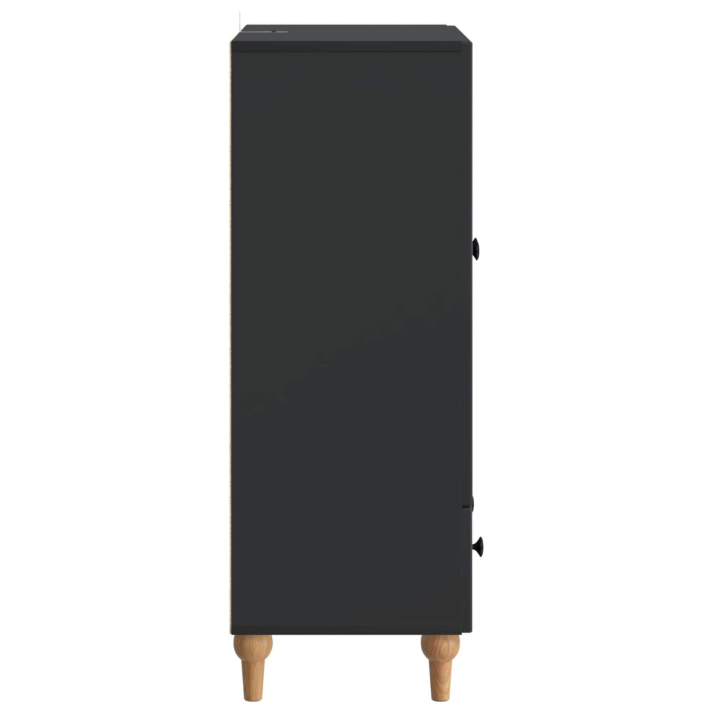 Sideboard Sort 66 x 34,5 x 95 cm Konstrueret træ