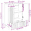 Sideboard Sort 66 x 34,5 x 95 cm Konstrueret træ