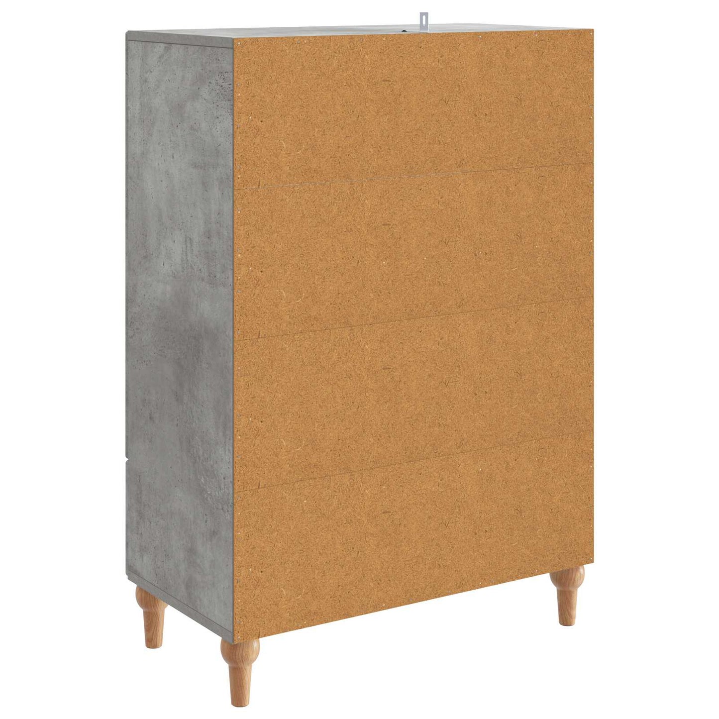 Sideboard Betongrå 66 x 34,5 x 95 cm Konstrueret træ