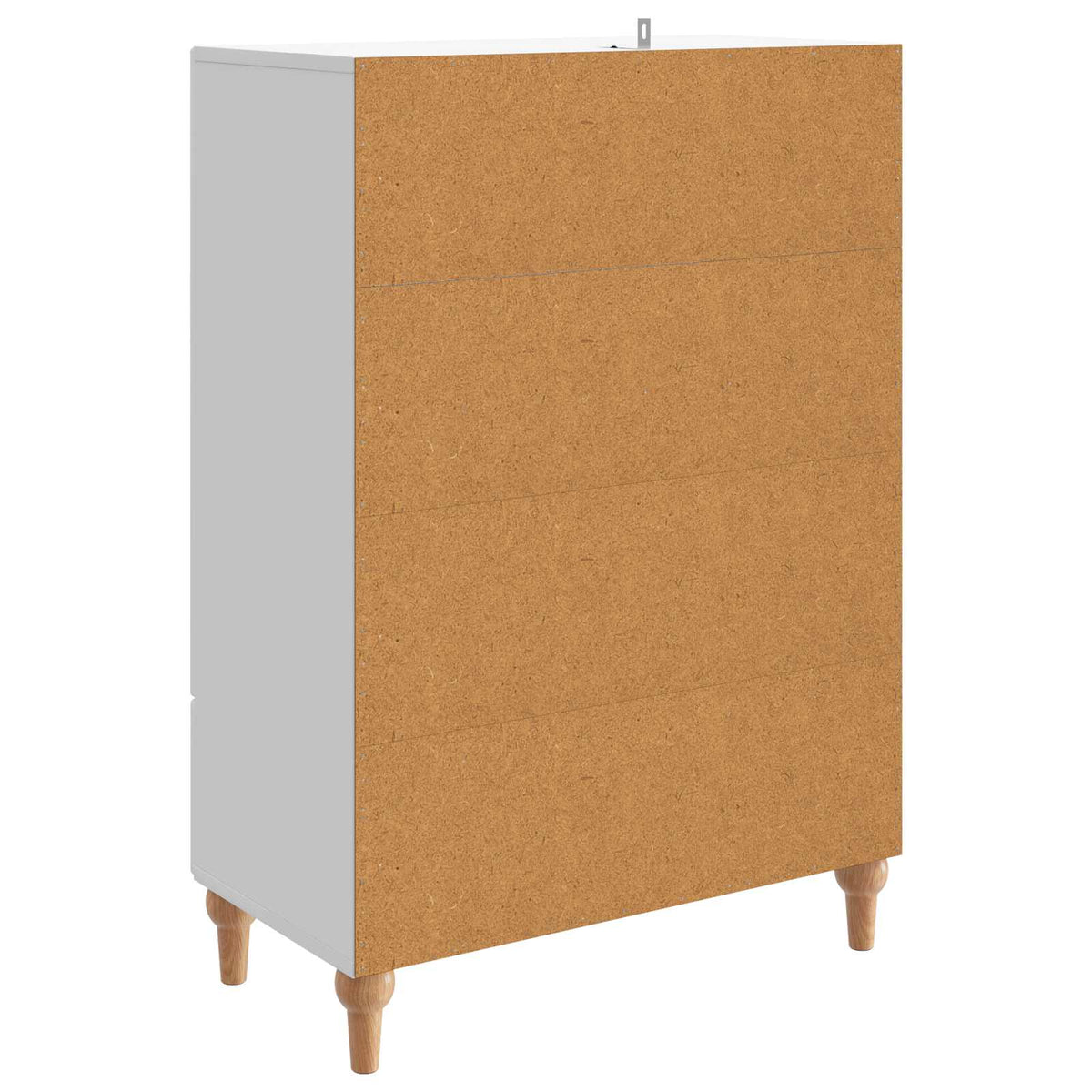 Sideboard Hvid højglans 66 x 34,5 x 95 cm Konstrueret træ