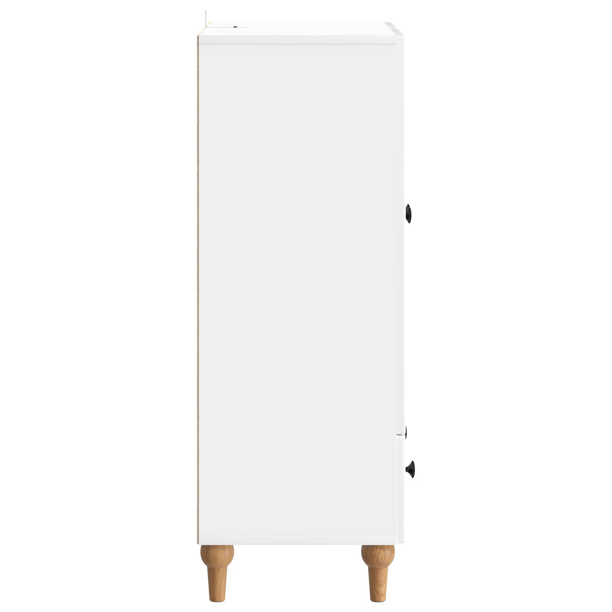 Sideboard Hvid højglans 66 x 34,5 x 95 cm Konstrueret træ