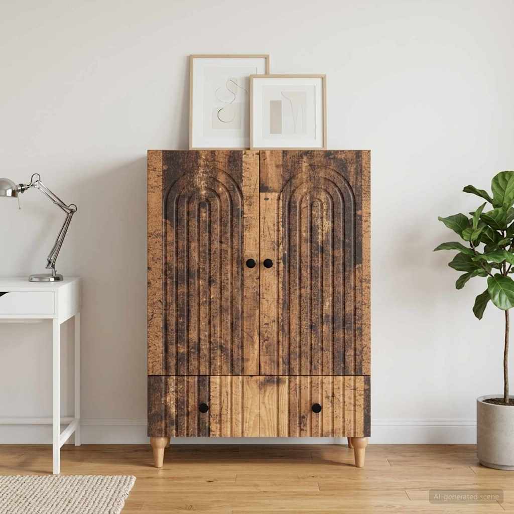 Sideboard Gammelt træ 66 x 34,5 x 95 cm Konstrueret træ
