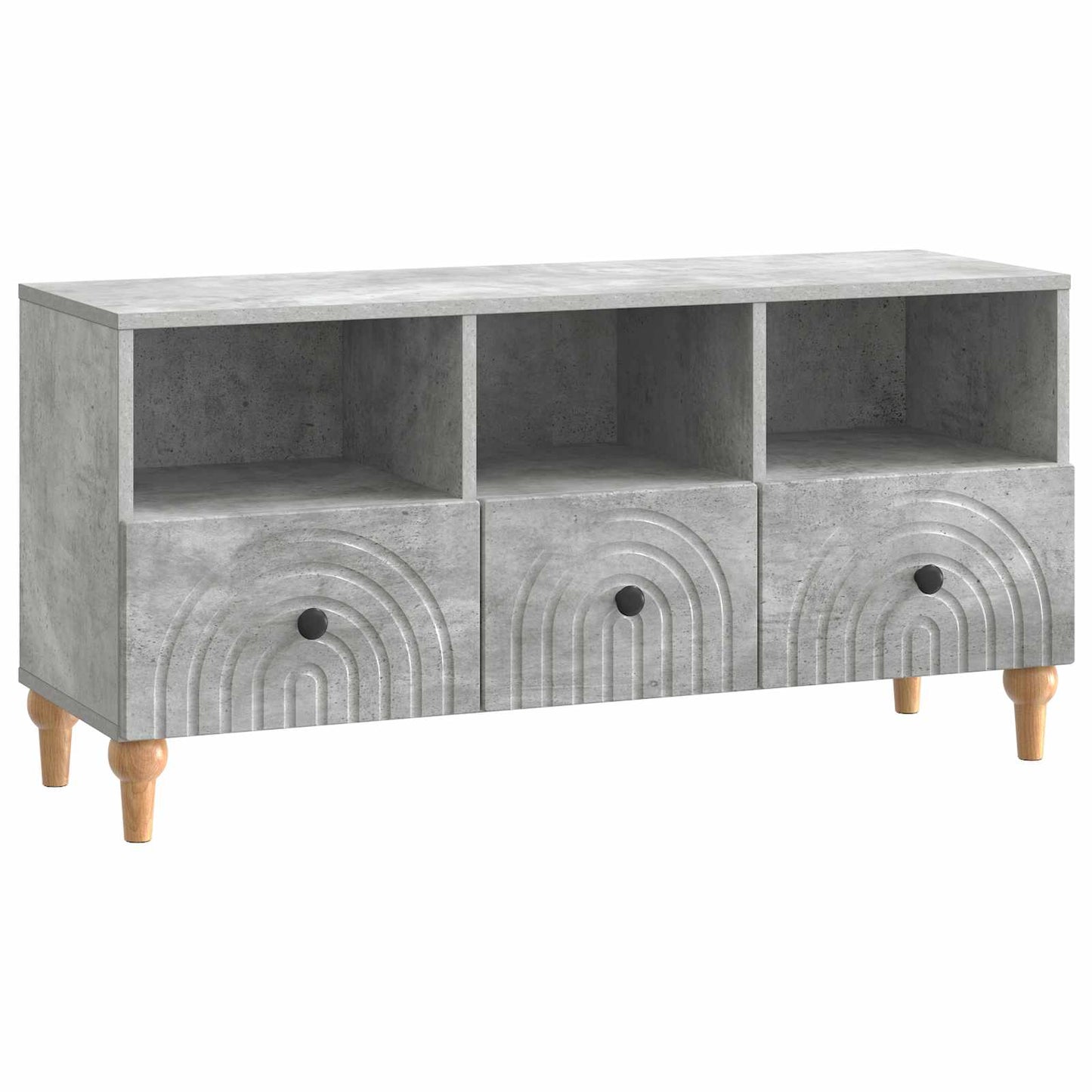 TV-skab 102 x 34,5 x 50 cm BetonGrå Konstrueret træ